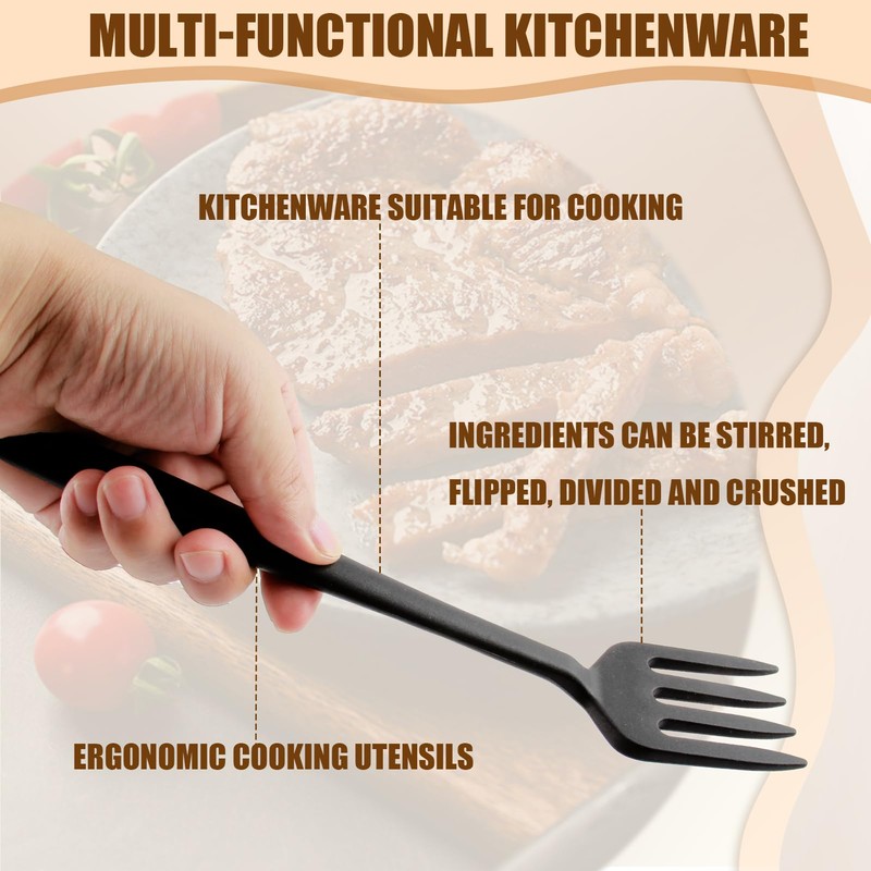 High Quality Silica Gel Cooking Fork - Kitchen Fork with