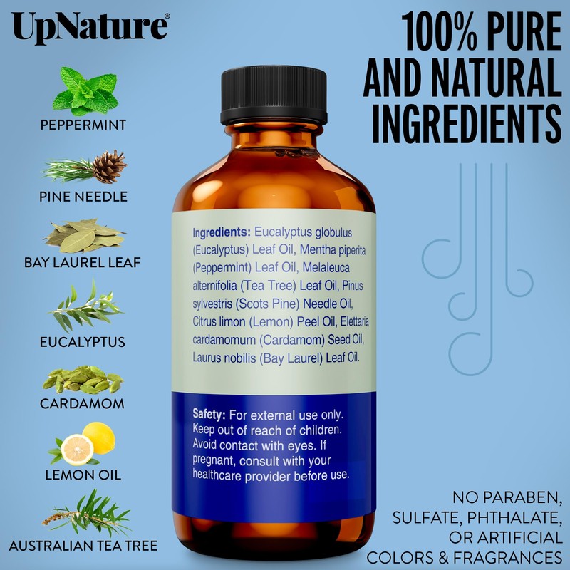 UpNature Breathe Essential Oils Blend (Large 2oz) Essential Oils for