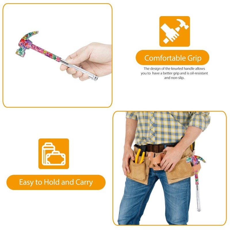 LANDIBO 6-in-1 Multifunctional Metal Flower Hammer & Screwdriver Tool Set,