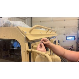 Federal Military Parts Roof Drip Edge Peel & Stick Molding Rain Gutter fits Humvee Hard or Soft Top