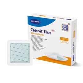 HARTMANN-CONCO Zetuvit Plus Silicone Border Super Absorbent Dressing, 7 x 7 Inch BX of 10