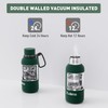 Exllena Small Water Bottle 12oz with Clip, Double Wall Stainless