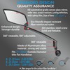 BriskMore Handlebar Bike Mirror, Scratch Resistant Glass Lens, Ajustable And