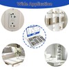 Klfte 165PCS #6 White Head Screws for 2.8mm-3.0mm Holes, White