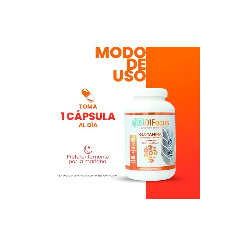 Olnatura Just Olfocus 90 cápsulas, Suplemento Alimenticio para la Salud