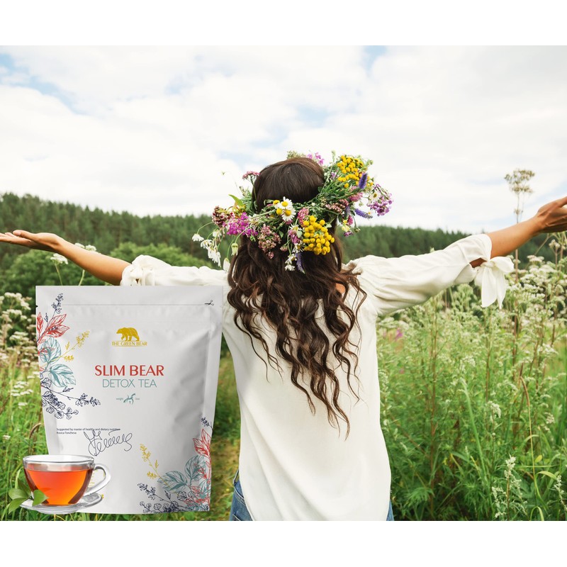 The Green Bear Detox Tea Natural Herbal Tea Detox Tea