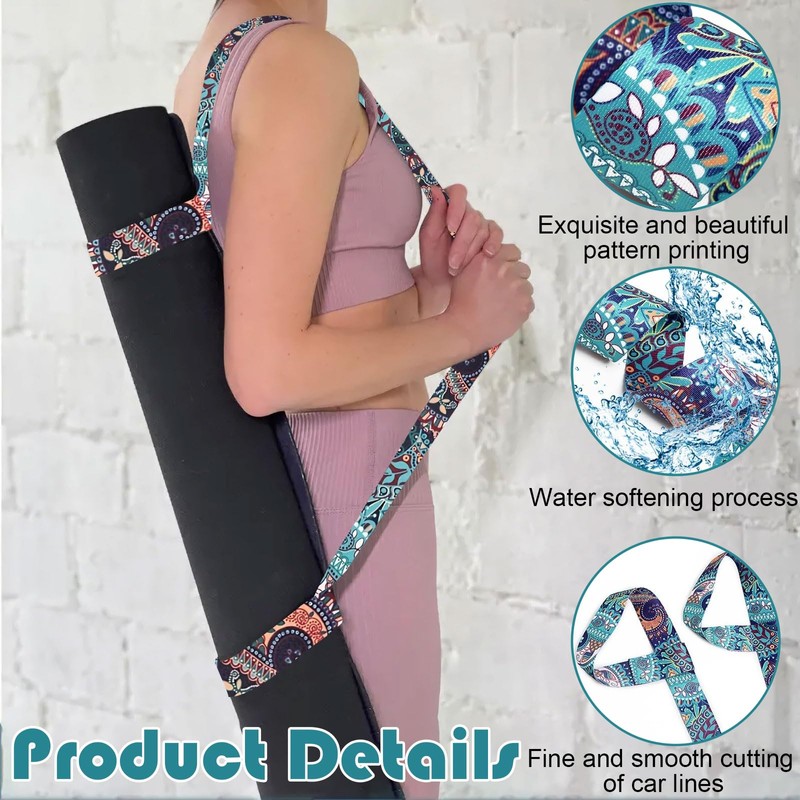Yoga Mat Strap - Adjustable Durable Yoga Mat Carrier &