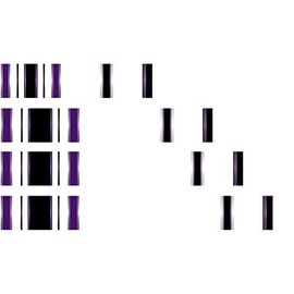 White Water Archery Laminated Purple Traditional 12 Crest Arrow Wraps 15 pk Choose Length Width (5, 1.12)