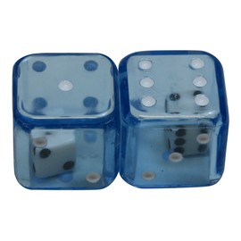 Image Mission KGS3270 Kikamisha Dice, Double Dice, 0.7 inches (19 mm), Blue