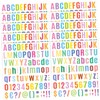 Tofficu 10 Sheets Colorful Alphanumeric Stickers for Scrapbooking Alphabet Decals