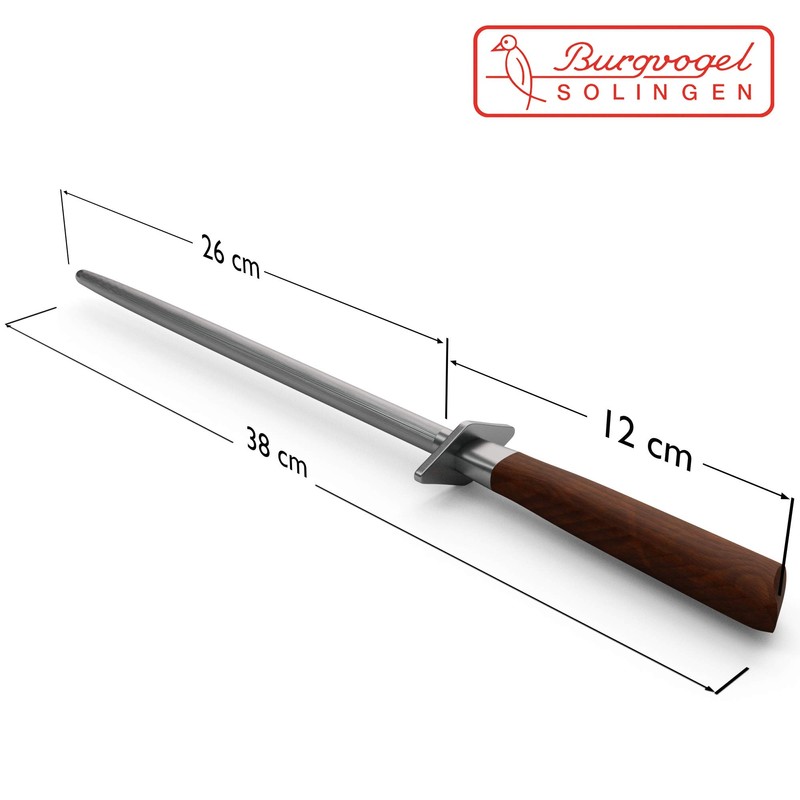 Burg Sharpening Steel Round Natura Line 26 cm (10 Inch),