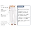 CHARTOU Women's Summer Drawstring Waist Wide Leg Loose Cotton Linen