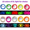 AoDowKate El Wire, electroluminiscencia de flash de neón verde de