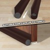 2 x 96 cm brown draught excluder for doors, draught