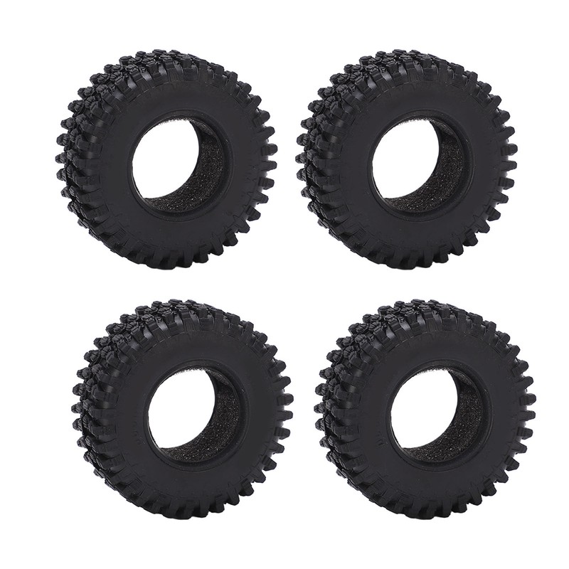 4PCS RC Wheel Tire Rubber Tyre 51mm Diameter for Axial