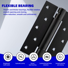 6-inch Heavy-Duty self-Closing Door with Adjustable Spring Hinge