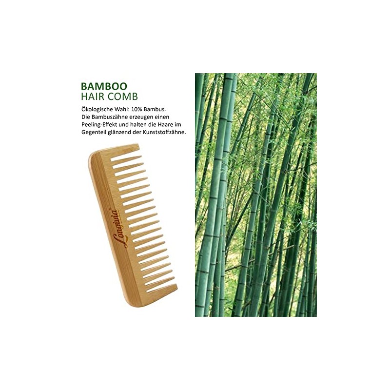 Comb for Curls Hair Ecological Wooden Comb Coarse 100% Natural