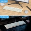 iRoboosta Quiet Keyboard Wired Membrane Keyboard Aesthetic, Full Size 104