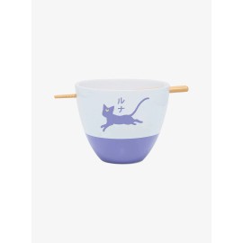 Toei Animation Just Funky Sailor Moon Luna Ramen Bowl With Chopsticks