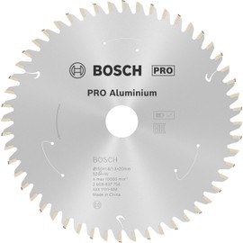 Bosch 1x PRO Aluminium Circular Saw Blade for Cordless Hand-Held Saws (for Aluminium, Non-ferrous metals, Ø mm, Professional Accessory Hand-Held Circular Saw)