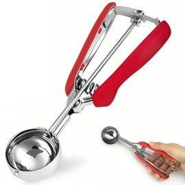 KXF Ice Cream Scoops with Easy Trigger Release 3 Tbsp 5cm Medium Sized Stainless Steel Cookie Scoop Spoon for Meatballs, Melon Balls, Mashed Potatoes, Cookie, Cupcake, Muffins, Sorbet