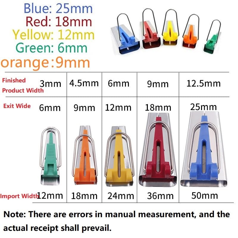 Bias Tape Maker, Bias Tape Maker Set, Fabric Bias Tape