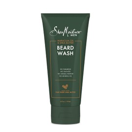 SheaMoisture Lavar la barba para una barba completa aceite de maracuja y manteca de karité para limpiar y refrescar las barbas, 6 onzas