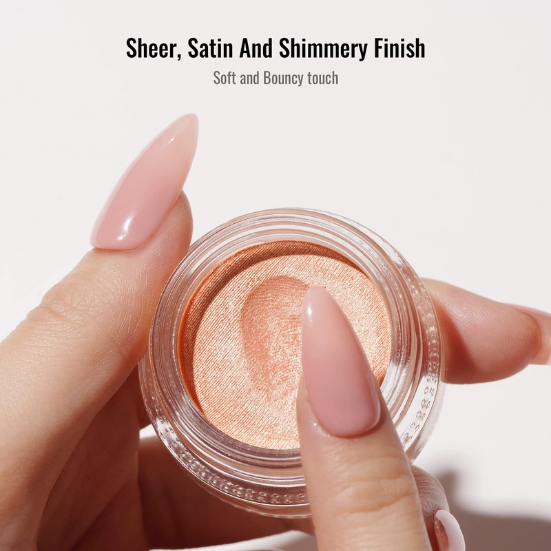Oulac Pink Cream Eyeshadow also for Highlighter Large Capacity Highly