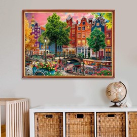 Puzzle for Adults 1000 Pieces Amsterdam 70 x 50 cm Puzzles for Adults Educational Game Challenge Toy 1000 Pieces Puzzles for Adults Children