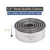 Cookie Cutters Set, 7 Pc. Kit, Measuring 1'', 1.5'', 2'',