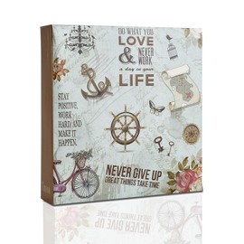 ARPAN Photo Album Slip In Case Memo Photograph For 200 x 4 x 6 Inch / 10x15 cm Picture (Slogan Art)