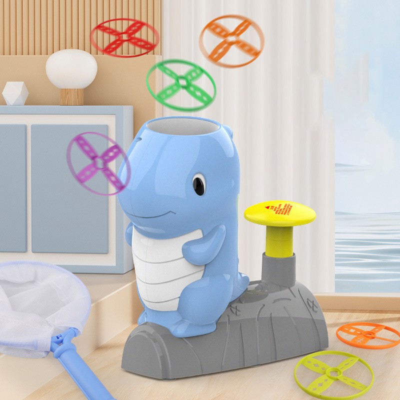 Flying Disc Launcher Cute Shape Hand Eye Coordination Exercise Parent
