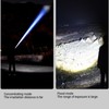 Rechargeable LED Flashlight High Luminous Flux 8000LM Telescopic Zoom Handheld