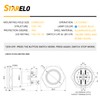 STARELO 10Amp 22MM 7/8'' Latching Push Button Switch 12V 1NO