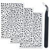 3 Sheets Face Gems Self Adhesive Rhinestones Stick on Face