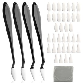 5 Pack Sketch Wiping Pens, Sketch Drawing Accessories, Wiping Paper, Sponge Wipe Pens with 40 Rubbing Sponge Replacement Tips and Kneading Erasers, Art Supplies for Painting and Sketching