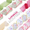 LaRibbons Floral Ribbon Wired 6 Rolls 2.5 Inch x 36