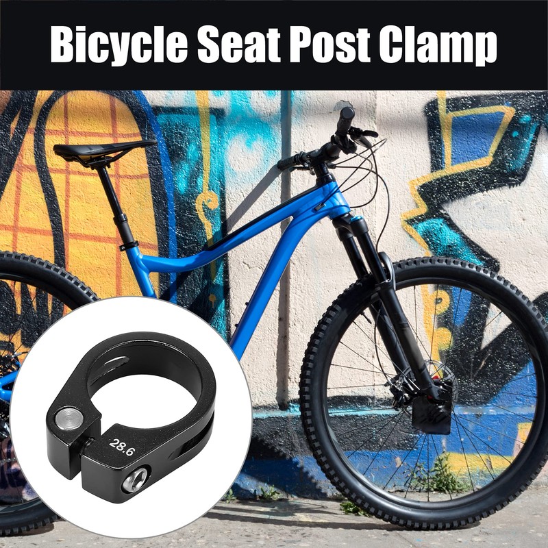 X AUTOHAUX 28.6mm Aluminium Alloy Bicycle Seat Post Clamp Seat