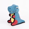 Fuzzl Rex the Dino Poly Canvas Tough Soft Dog Toy