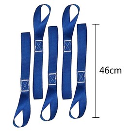 12 Pcs 18" Soft Loop Tie Down Straps Straps Strong Load Resistance Loops Abrasion Resistant Motorcycle Soft Hook Hook Belt for Tow Transport