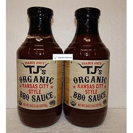 Trader Joe’s TJ’s Organic Kansas City Style BBQ Sauce 18oz 510g (Two Bottles)