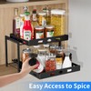 BOIVSHI Spice Organization for Cabinet, 2-Tier Cabinet Spice Rack, Height