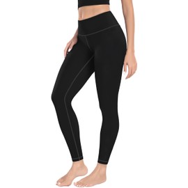 MIRITY High Waist Yoga Leggings for Women - Full Length Buttery Soft Workout Stretchy Yoga Pants Pack of 1 Black