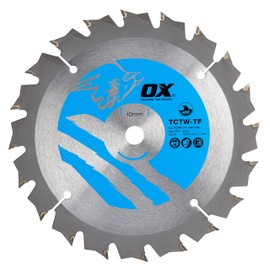 OX Wood Cutting Thin Kerf Circular Saw Blade 136/10mm, 20 Teeth ATB