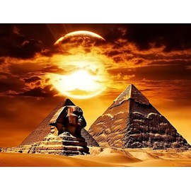 TUTUMAY21 Diamond Art Painting Ancient Egypt Modern Pyramid Sphinx Wonder of The World Egypt Giza Kit for Adults by Number Kits Gem Art Wall Home Decor 12x16 inch