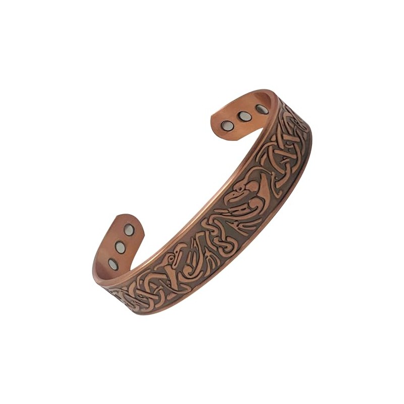 Mnb Magnetics Pure Copper Celtic Style with an Intricate Eagle/Bird