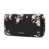Pomelo Best Women's Large Purse in Long Format Flowers Embossing