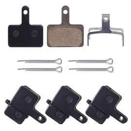 4 Pairs Resin Semi-Metal Bike Brake Pads, Bicycle Brake Replacement Pads, Bicycle Disc Rear Metal Brake Pads, Cube Mountain Brake Pads Competible with B01S B03S MT200 MT400 M315 M355 M515 M525