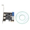 PCI-E to USB 3.0 Expansion Card 19-Pin Converter External 2