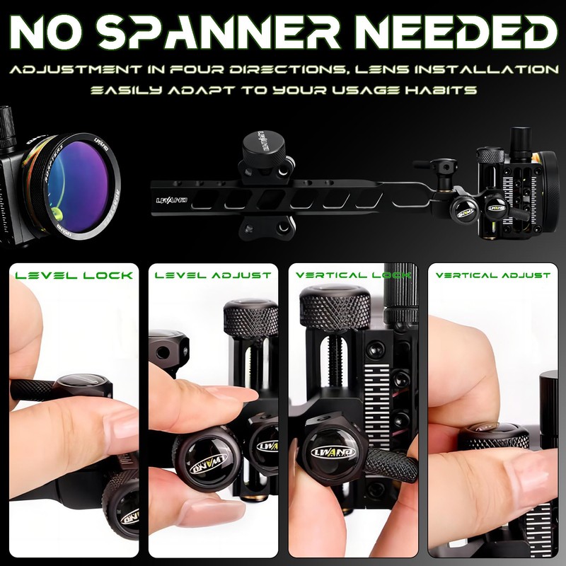 Compound Bow Sights - Professional Long/Short Bow Sights for Compound